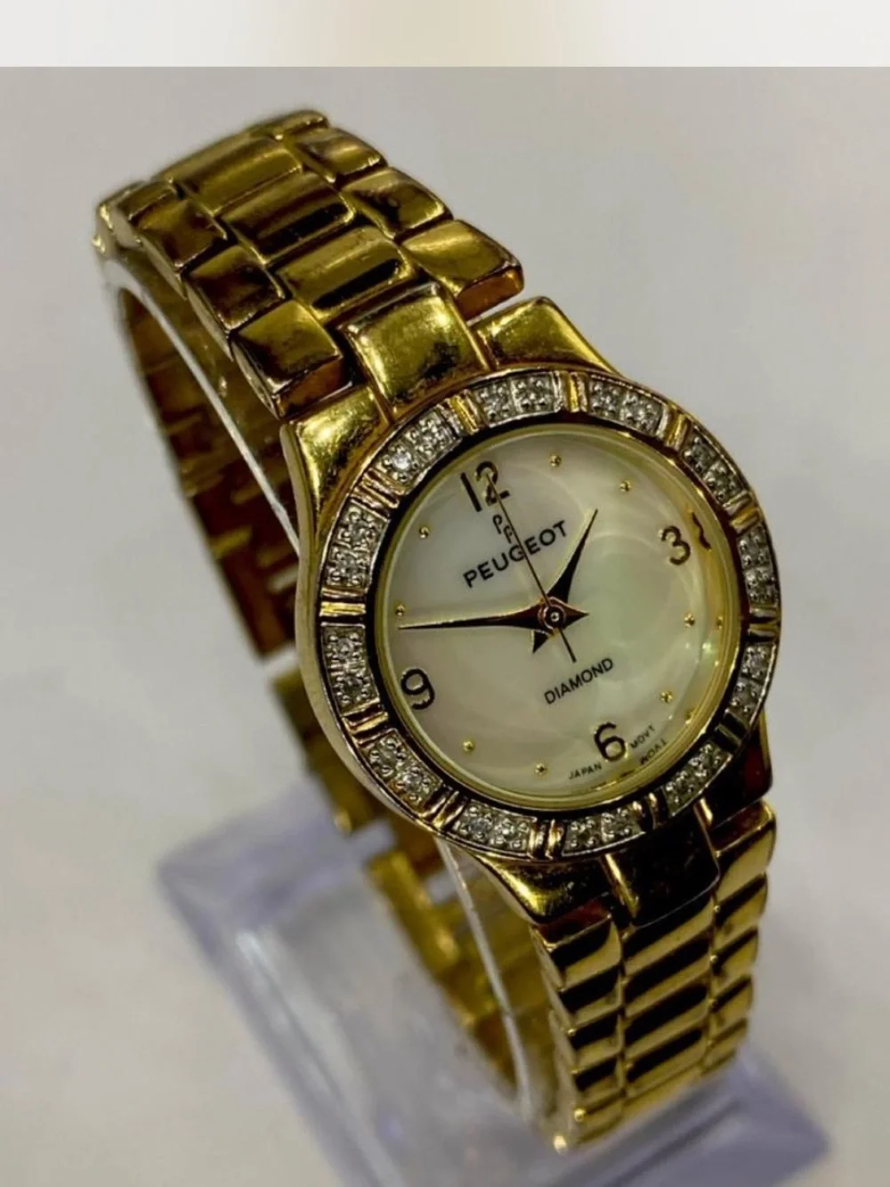 *** Peugeot  ^^^ Women's Gold Diamond Accent Bracelet Watch * Luxury ^^^
